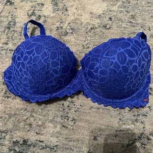 Pink‎ Blue Lace Push-up bra